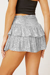 Explore More Collection - Sequin Layered Mini Skirt