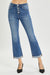 Explore More Collection - RISEN Full Size Button Fly Cropped Bootcut Jeans