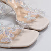 Explore More Collection - Butterfly Detail Open Toe Mid Heel Sandals