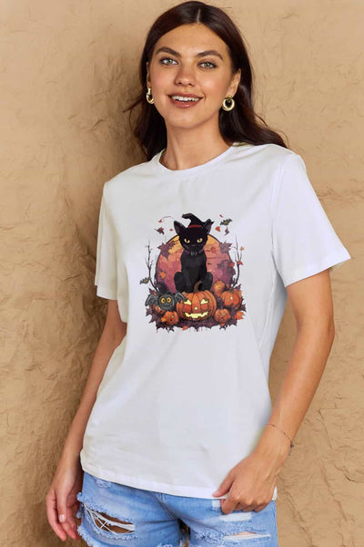 Explore More Collection - Simply Love Full Size Halloween Theme Graphic T-Shirt