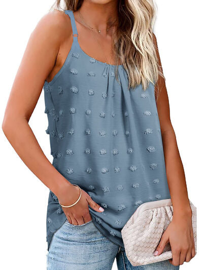 Explore More Collection - Swiss Dot Scoop Neck Cami