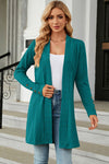 Explore More Collection - Open Front Long Sleeve Cardigan