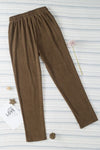 Explore More Collection - Drawstring Straight Pants with Pockets