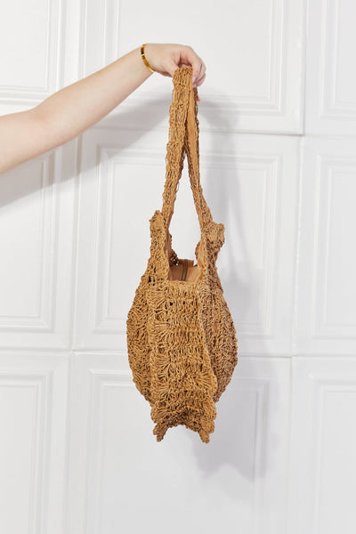 Explore More Collection - Justin Taylor Brunch Time Straw Rattan Handbag