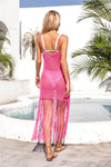 Explore More Collection - Fringe Openwork Spaghetti Strap Cover Up