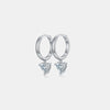 Explore More Collection - 1 Carat Moissanite 925 Sterling Silver Heart Earrings