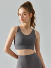 Explore More Collection - Round Neck Racerback Active Bra