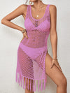 Explore More  Collection - Cutout Wide Strap Cover Up with Tassel