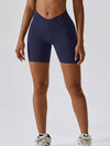 Explore More Collection - Wide Waistband Slim Fit Sports Shorts
