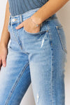 Explore More Collection - Kancan High Rise Distressed Slim Straight Jeans