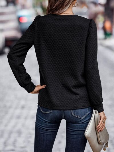 Explore More Collection - Round Neck Long Sleeve Sweatshirt