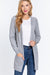 Explore More Collection - ACTIVE BASIC Open Front Long Sleeve Cardigan