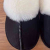 Explore More Collection - Faux Suede Center Seam Slippers