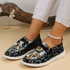 Explore More Collection - Sunflower Pattern Flat Loafers