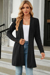 Explore More Collection - Open Front Long Sleeve Cardigan