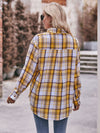 Explore More Collection - Plaid Dropped Shoulder Longline Shirt