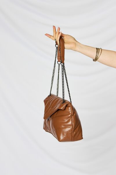 Explore More Collection - Leather Chain Handbag