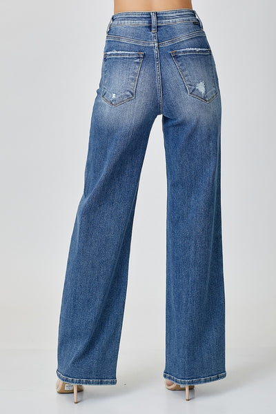 Explore More Collection - RISEN High Waist Wide Leg Jeans