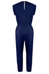 Explore More Collection - Drawstring Round Neck Sleeveless Jumpsuit