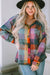 Explore More Collection - Plaid V-Neck Button Down Jacket