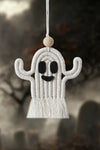 Explore More Collection - Wood Bead Fringe Ghost Shape Macrame Key Chain