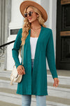 Explore More Collection - Open Front Long Sleeve Cardigan