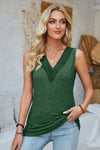 Explore More Collection - Lace Detail V-Neck Tank