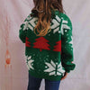 Explore More Collection - Snowflake Round Neck Long Sleeve Sweater