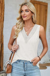 Explore More Collection - Lace Detail V-Neck Tank