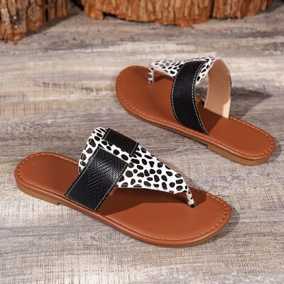 Explore More Collection - Animal Print Open Toe Sandals