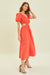 Explore More Collection - HEYSON Smocked Cutout Midi Dress