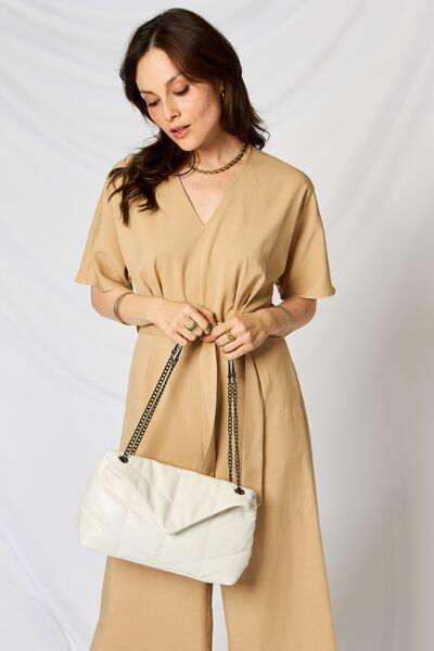 Explore More Collection - Leather Chain Handbag