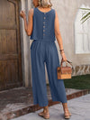 Explore More Collection - Round Neck Tank and Pocketed Pants Set