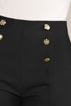 Explore More Collection - Decorative Button High Waist Shorts