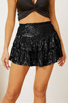 Explore More Collection - Sequin Layered Mini Skirt