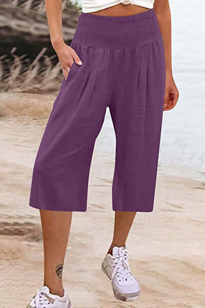 Explore More Collection - Pocketed High Waist Pants