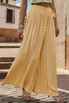 Explore More Collection - Printed Tied Wide Leg Pants