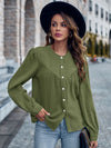 Explore More Collection - Round Neck Puff Sleeve Shirt