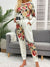 Explore More Collection - Printed Round Neck Top and Drawstring Pants Lounge Set