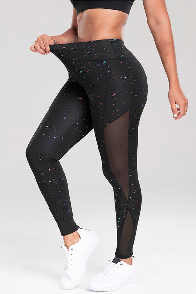 Explore More Collection - Printed High Waist Active Pants