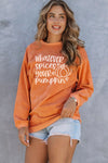 Explore More Collection - WHATEVER SPICES YOUR PUMPKIN Graphic Sweatshirt