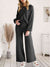 Explore More Collection - Long Sleeve Lounge Top and Drawstring Pants Set