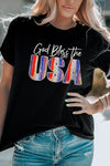 Explore More Collection - GOD BLESS THE USA Cuffed T-Shirt