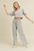 Explore More Collection - Kimberly C Full Size Short Sleeve Cropped Top and Wide Leg Pants Set