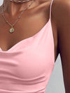 Explore More Collection - Ruched Tied Sweetheart Neck Cami