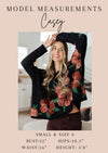 Explore More Collection - You're Enough Floral Cardigan