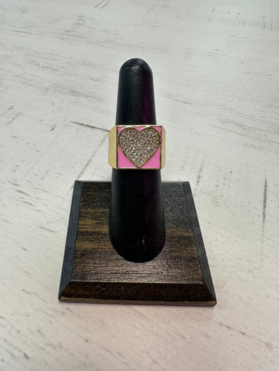 Oscar - Enamel Heart Ring - Color Choice