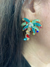Ocean - Crystal Palm Tree Earrings