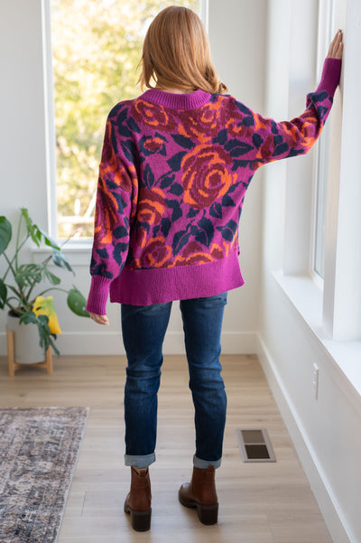 Explore More Collection - Rosie Posey Floral Sweater