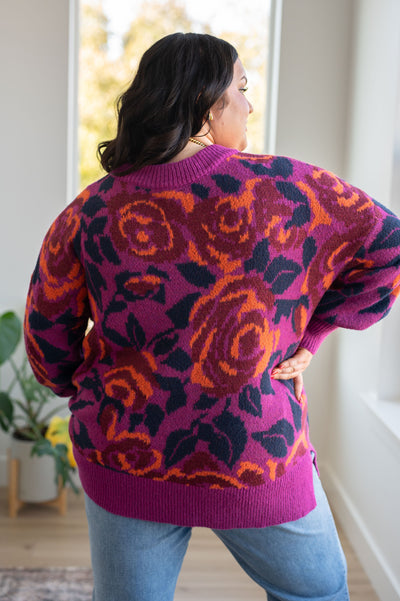 Explore More Collection - Rosie Posey Floral Sweater